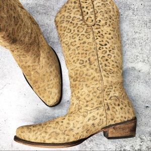 Roper Leopard Cowboy Boots